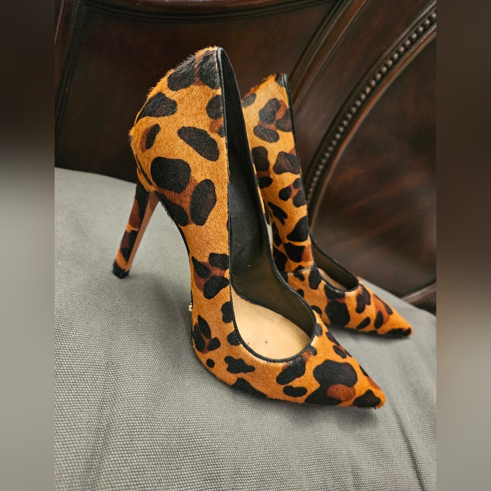 SCHUTZ Animal Print Heels